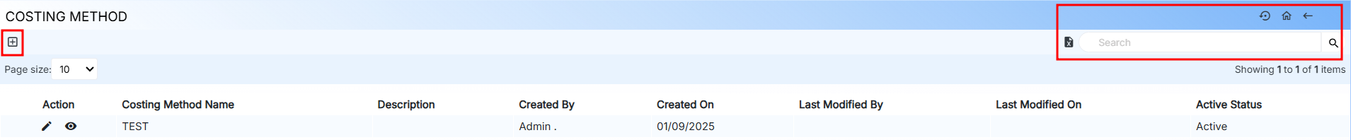 COSTING METHOD ICONS