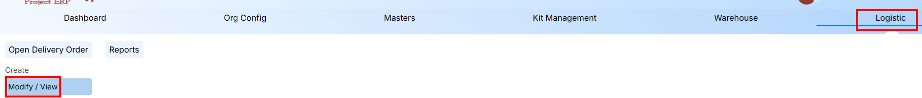 STEPS TO VIEW MODIFY