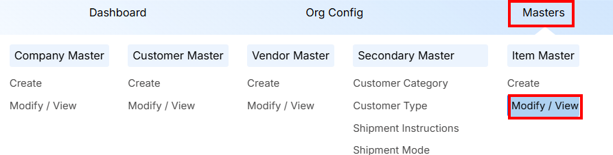 STEPS TO MODIFY/VIEW