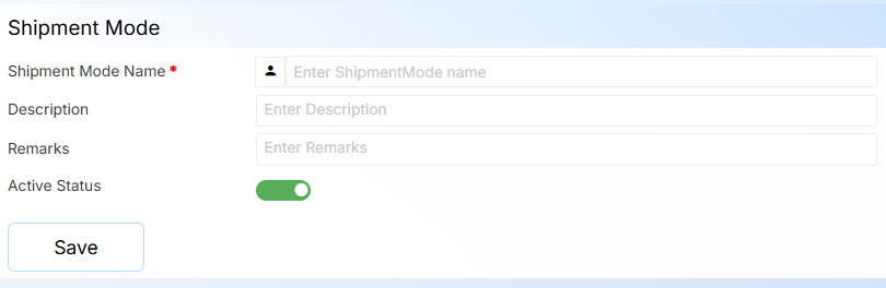 STEPS TO SHIPMENT MODE