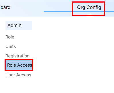 STEPS TO ROLE ACCESS