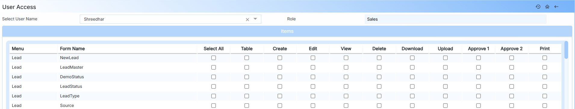 STEPS TO USER ACCESS