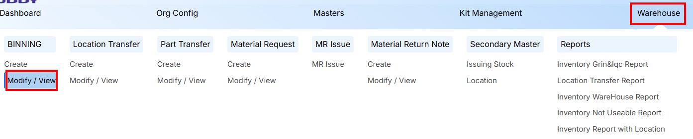 STEPS TO MODIFY/VIEW